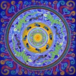 painting, mandala, art, sunshine, sunshine art