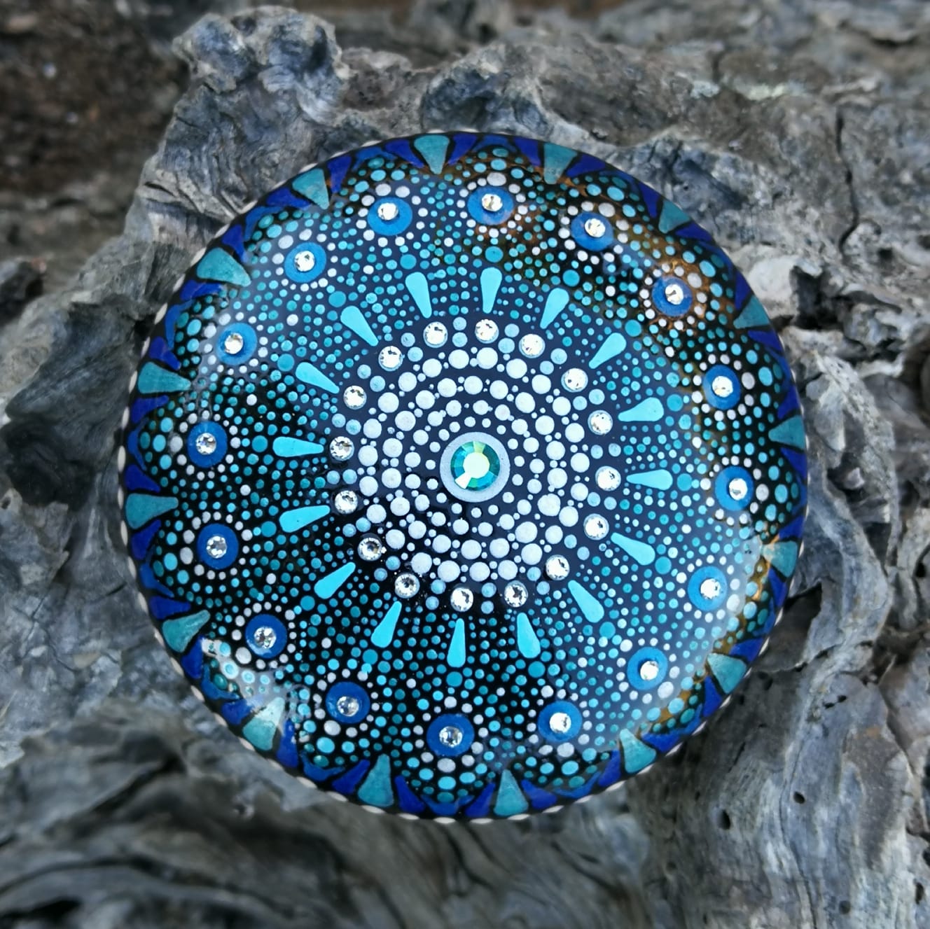 Communication Mandala Stone
