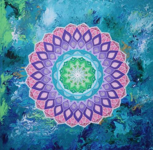 Agua, painting, mandala, art, sunshine, sunshine art