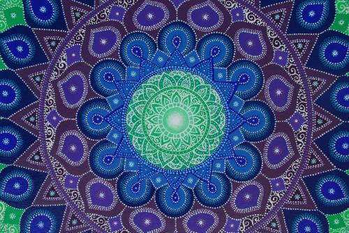 Galaxy Mandala centre close up