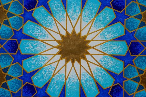 Morrocan Blue centre close up