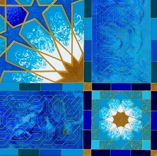 Morrocan Blue corner detail