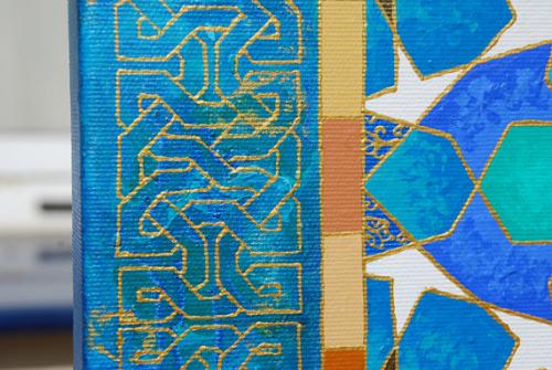 Shades of blue close up